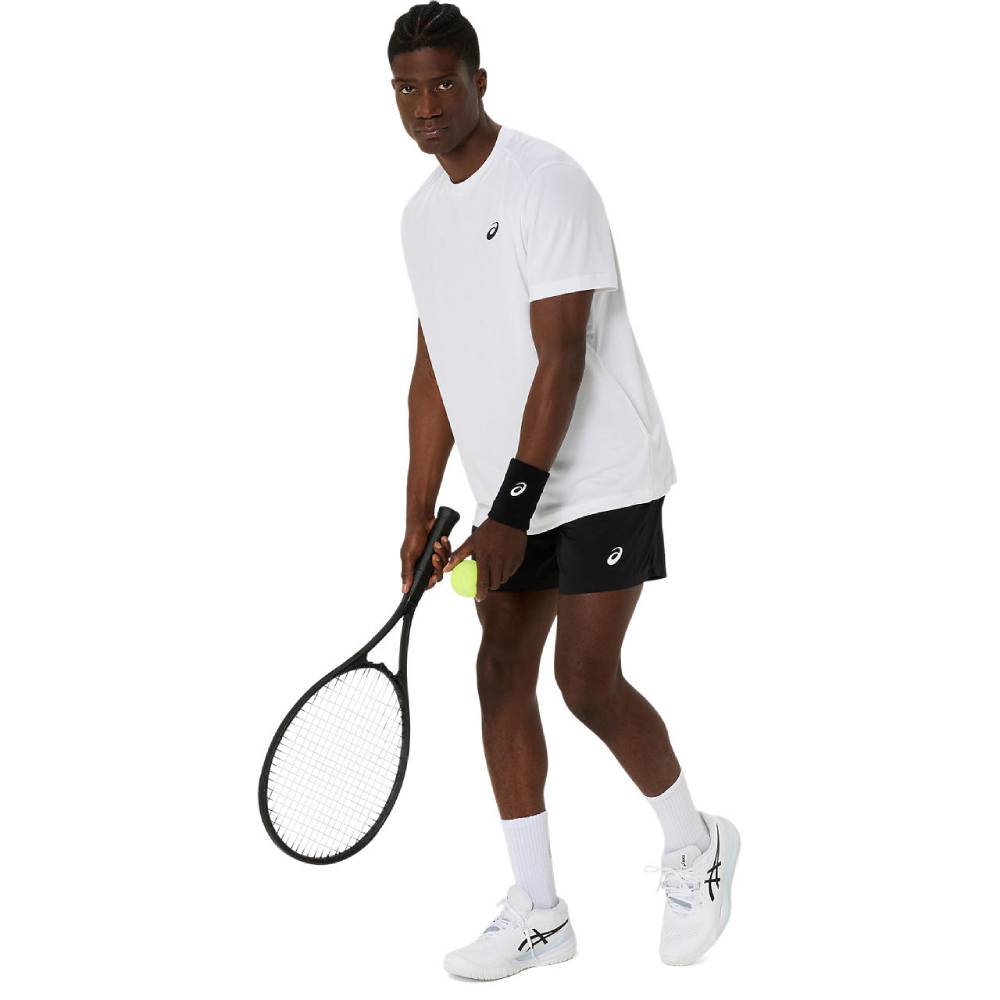 ASICS Men's Court 7-Inch Performance Running Shorts - Lightweight Quick-Dry Athletic Shorts for Basketball, Tennis & Gym Workouts (Black)