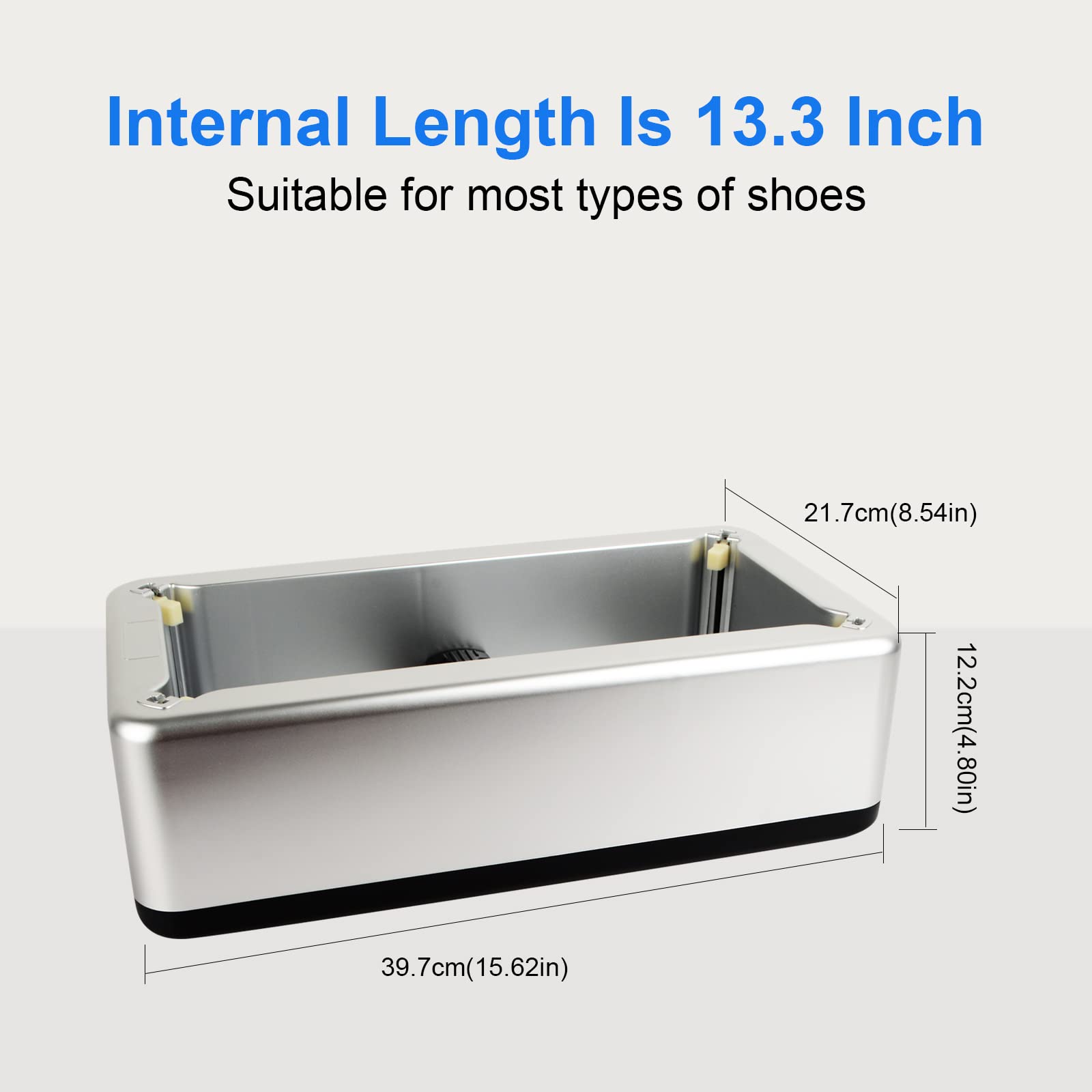 Automatic Shoe Cover Dispenser Machine with 200 Disposable Shoe Covers - Waterproof & Dustproof Boot Covers for Medical, Home, Office & Retail Use - Silver (Ideal for Hospitals, Clinics, Clean Rooms & Industrial Areas)