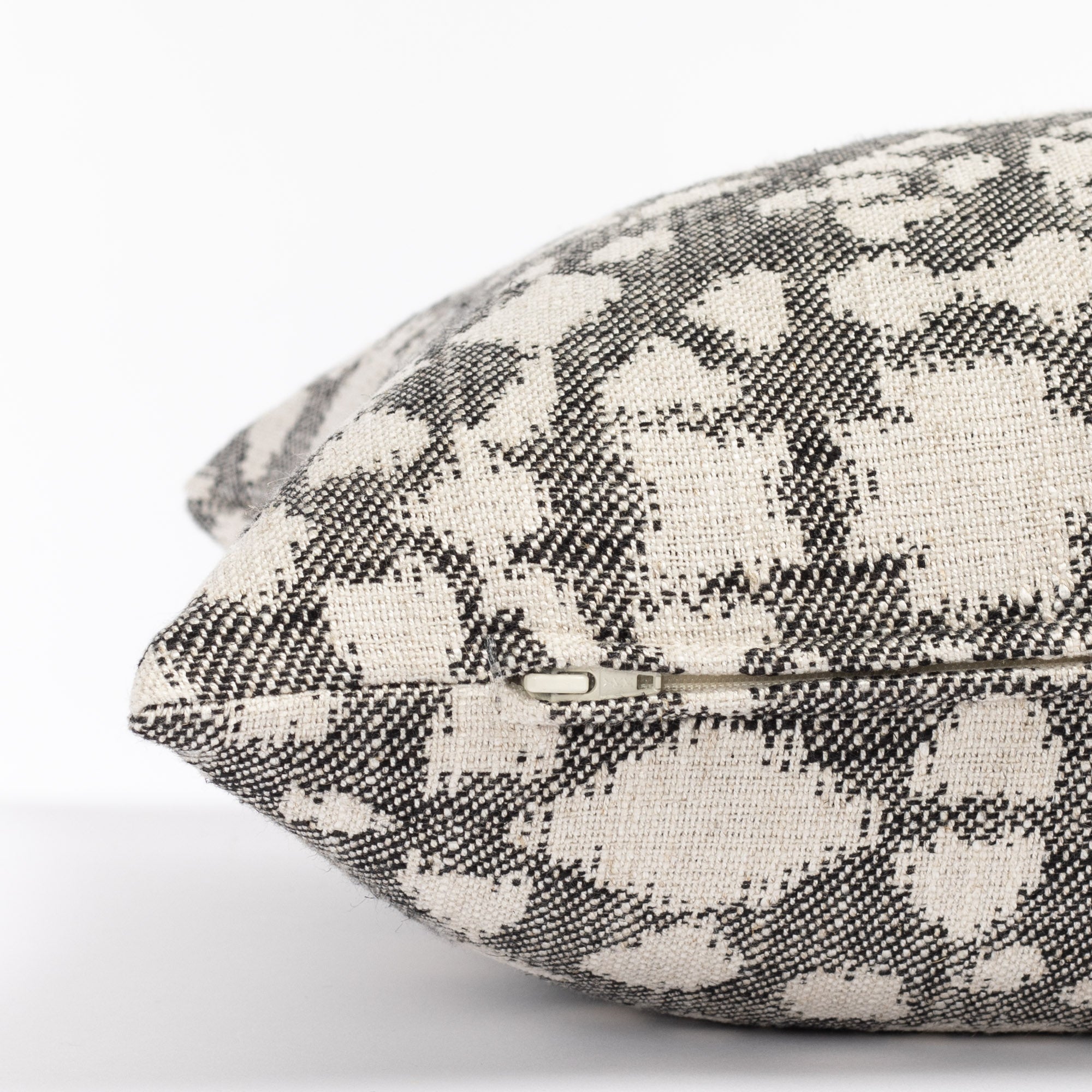 Astrid 16x42 Bolster Pillow - Premium Domino Pattern Lumbar Support Cushion for Sofa, Bed, or Floor Seating - Perfect for Home, Office & Yoga Meditation