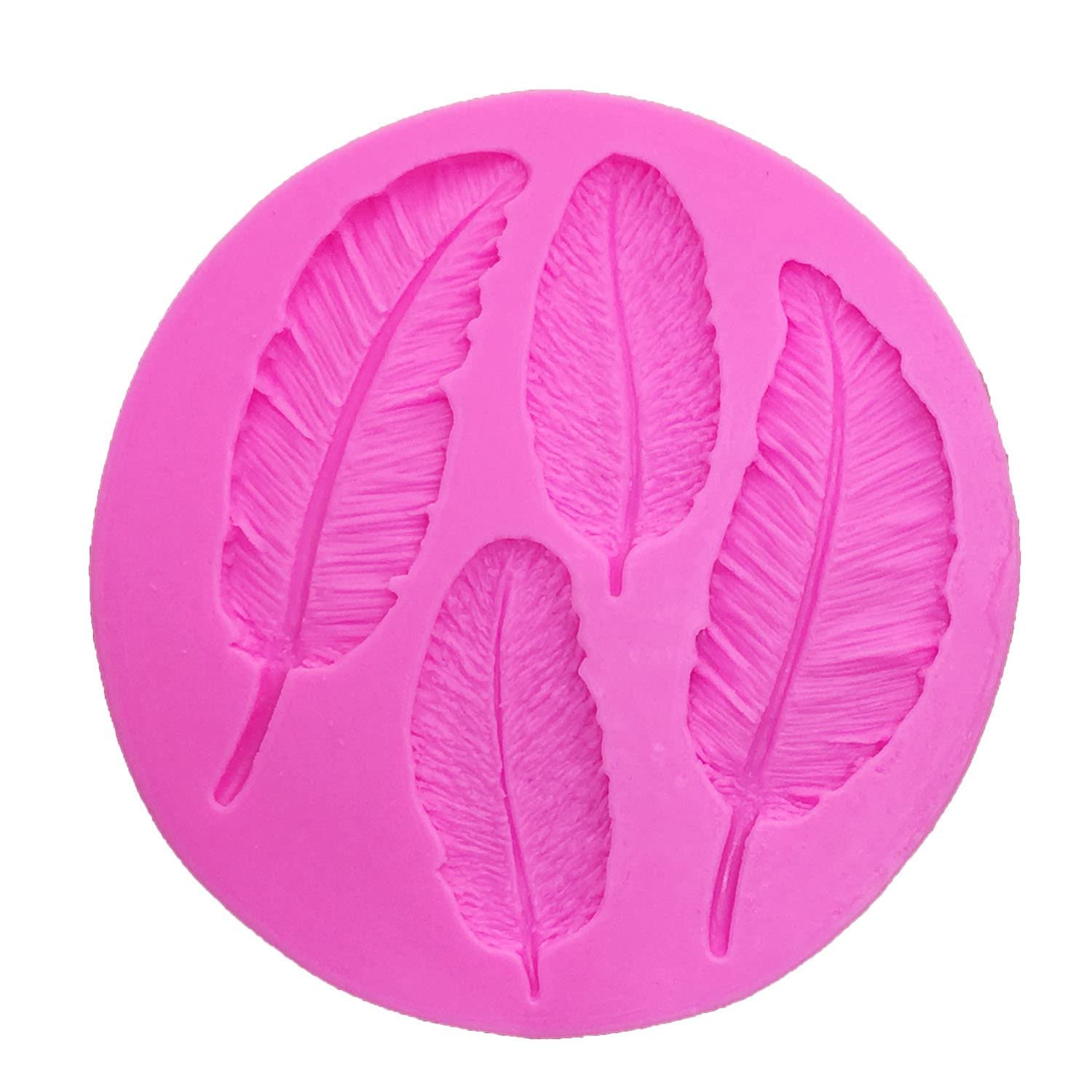3D Birds Feather Silicone Mold - 100% Food-Grade, Non-Stick DIY Baking Mold for Cake, Chocolate, Candy, Fondant, Pudding & Cupcake Decoration | Perfect for Home Baking, Polymer Clay Crafts & Handmade Desserts