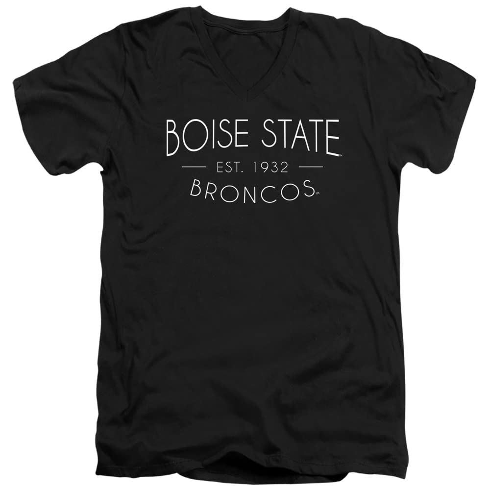 Boise State Broncos Official Unisex V-Neck T-Shirt - Comfortable Cotton Tee for Men & Women - Perfect for Game Day, School Spirit & Casual Wear