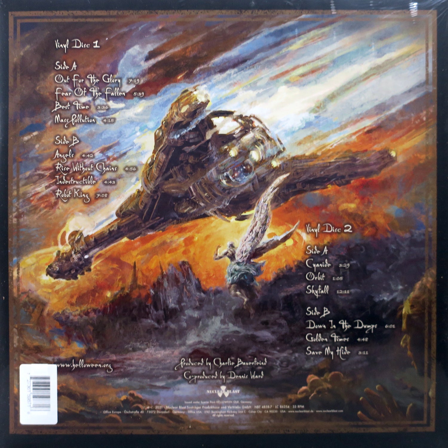 Helloween Self-Titled Brown/White Splatter Vinyl 2LP Record - Perfect for Halloween Parties & Rock Music Collectors