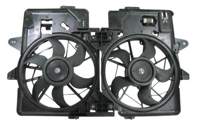 2001-2004 Ford Escape Mazda Tribute Radiator Dual Cooling Fan Assembly Replacement Part FO3116112 MA3115121 - Perfect for Engine Overheating Prevention & Summer Driving