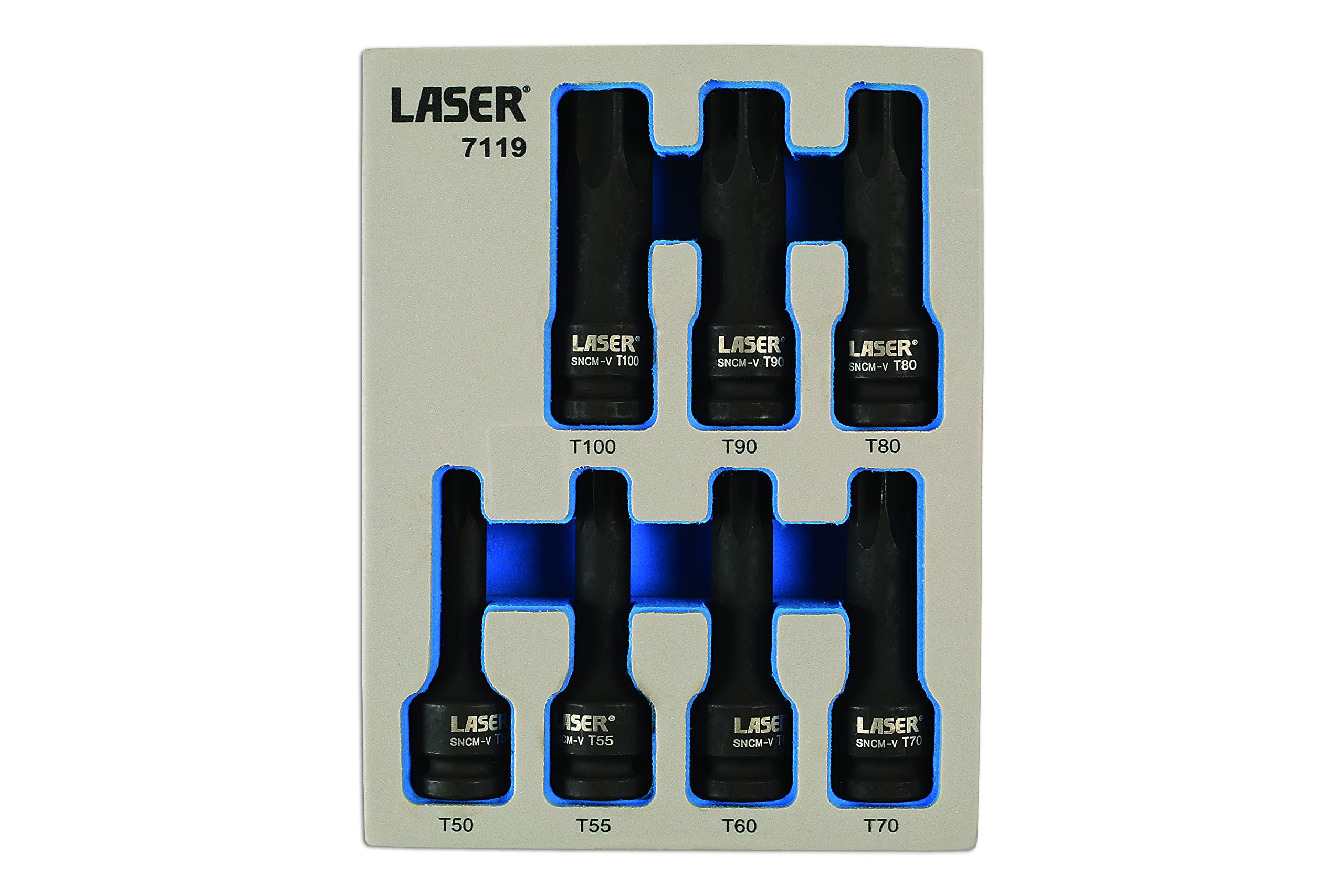 Laser 7119 Star Impact Bit Set - 20-Piece Assorted Torx & Phillips Screwdriver Bits for DIY, Construction & Automotive Repair | Durable Impact Driver Accessories for Home Improvement & Professional Use