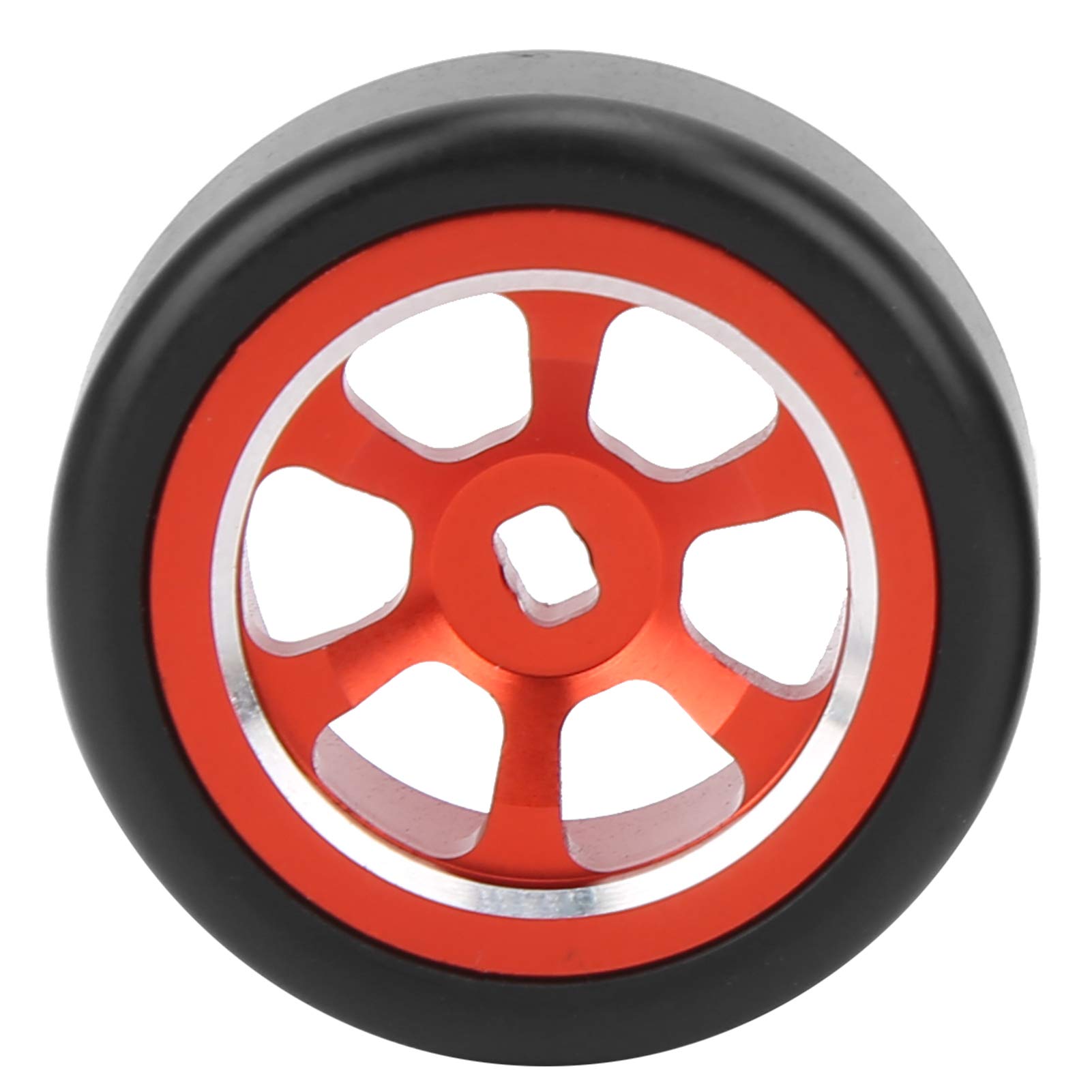 VGEBY 4pcs RC Drift Tires & Wheel Rims - Compatible with Wltoys K969 K989 P929 1/28 Scale RC Cars (Red) - High Performance Upgrade Parts for Racing & Drifting Scenes