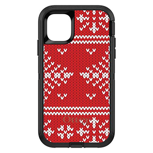 Red White Ugly Christmas Sweater On Black Case