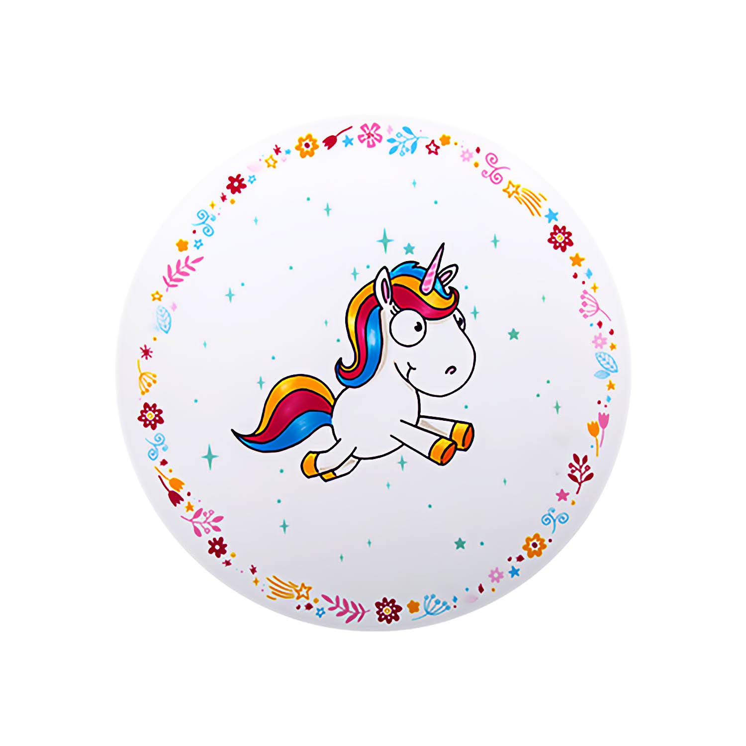 Unicorn Place Mats Set of 4 - Non-Slip Waterproof Table Mats for Kids, Girls Birthday Party Decor & Dining Table Protection