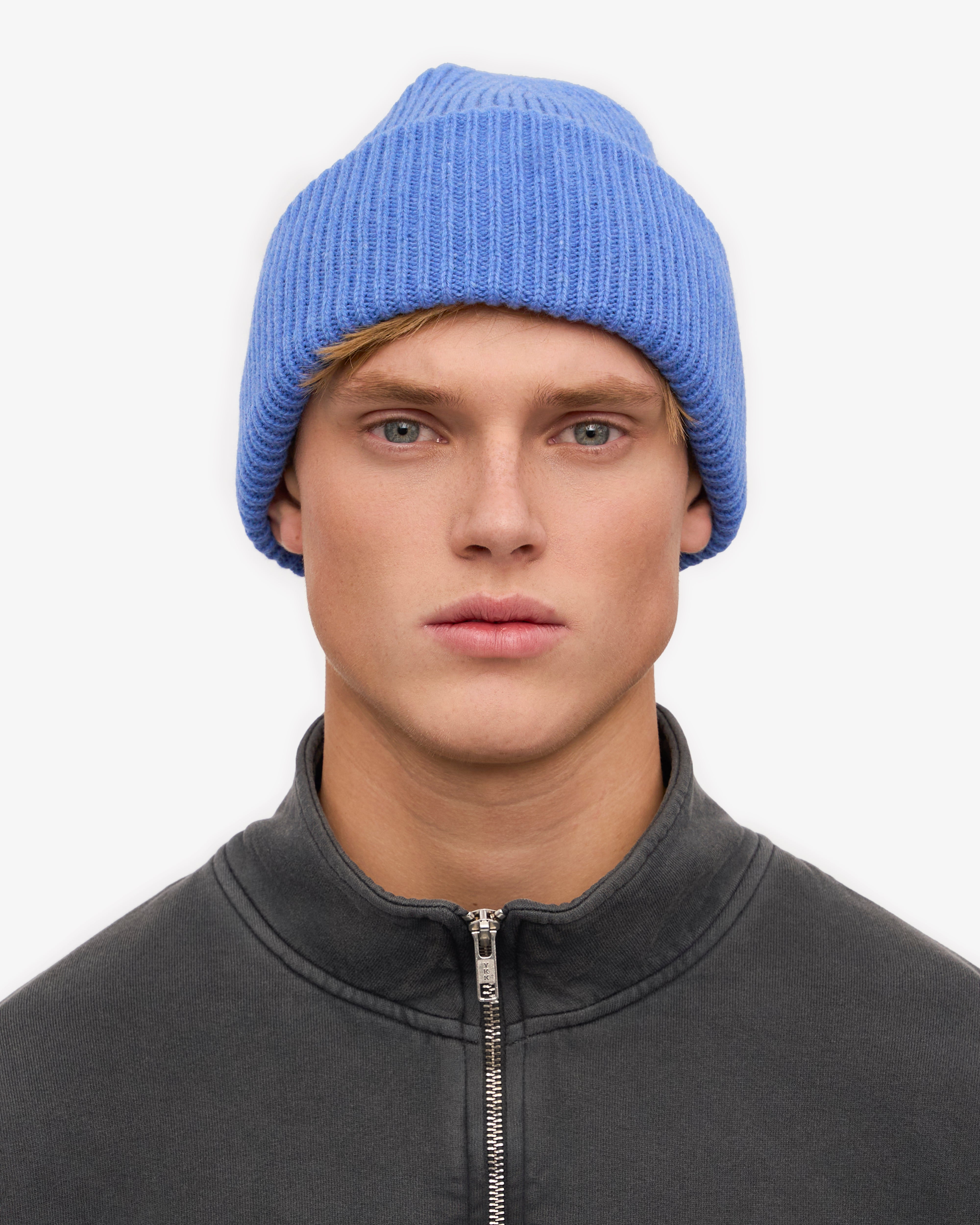 Premium Merino Wool Beanie - Soft & Warm Winter Hat for Men & Women - Pacific Blue - Perfect for Skiing, Hiking & Outdoor Activities