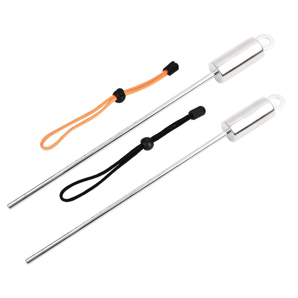 AYNEFY Stainless Steel Scuba Diving Rod - Lobster Stick & Noise Maker with Lanyard & Ring | Colorful Dive Accessories for Underwater Hunting & Marine Exploration
