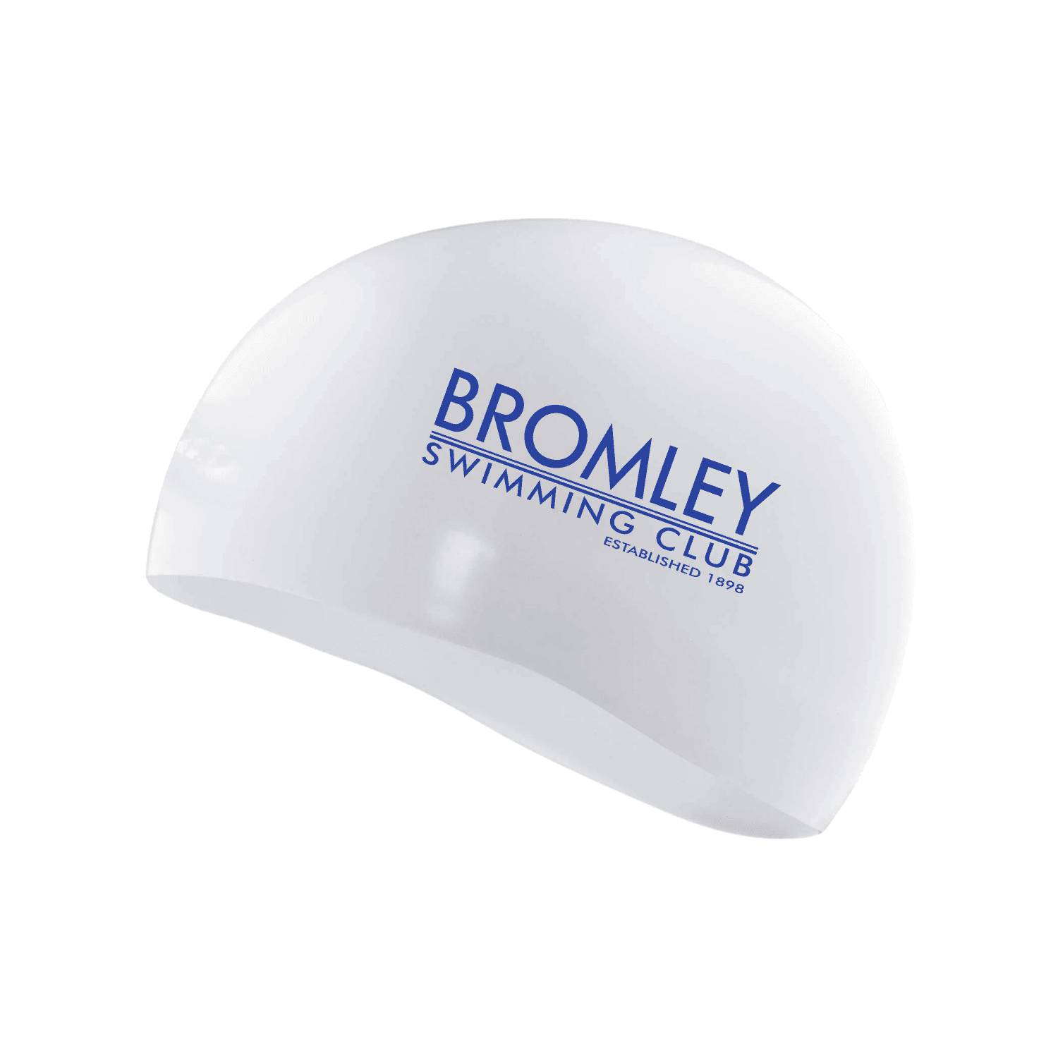 Bromley Swimming Club Dome Racing Bullet Swim Cap - Competition & Training Swim Hat for Men & Women - Ideal for Pool, Open Water & Triathlon Events