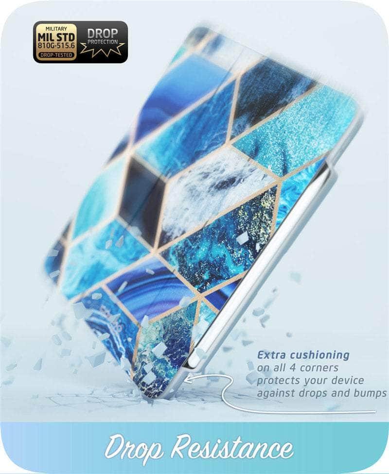 Premium I BLASON iPad Pro 12.9 Case (2020) - Cosmo Full Body Trifold Stand Marble Protective Cover | Perfect for Work, Travel & Home Use