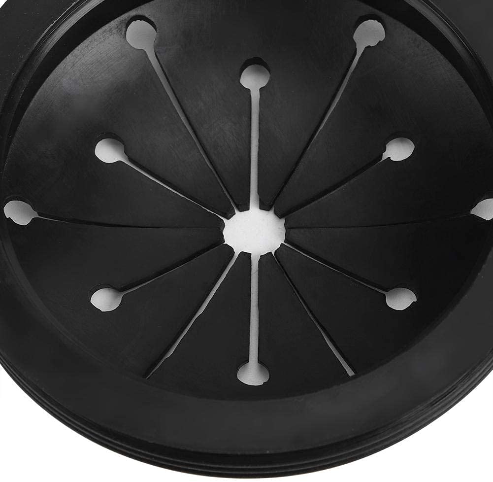 3-Inch Black Rubber Sink Drain Plug (3-Pack) - Universal Garbage Disposal Splash Guard for Waste King, Whirlaway & Erator - Perfect for Kitchen Sinks, Bathroom Drains & Food Waste Disposers