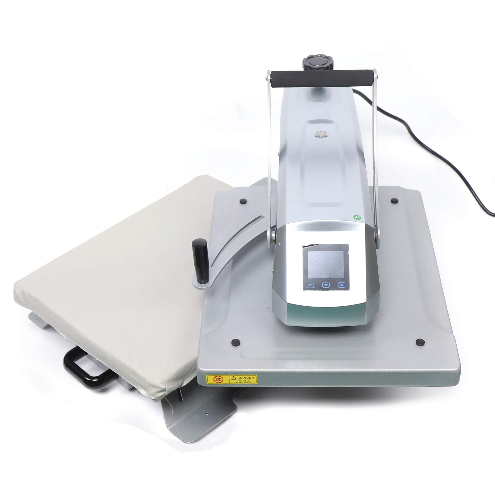 40x50cm (16x20 Inch) Manual Clamshell Heat Press Machine - 110V American Standard for T-Shirts, Hats, Mugs & Plates | Multifunctional Sublimation Transfer Printing Equipment for DIY & Small Business Use