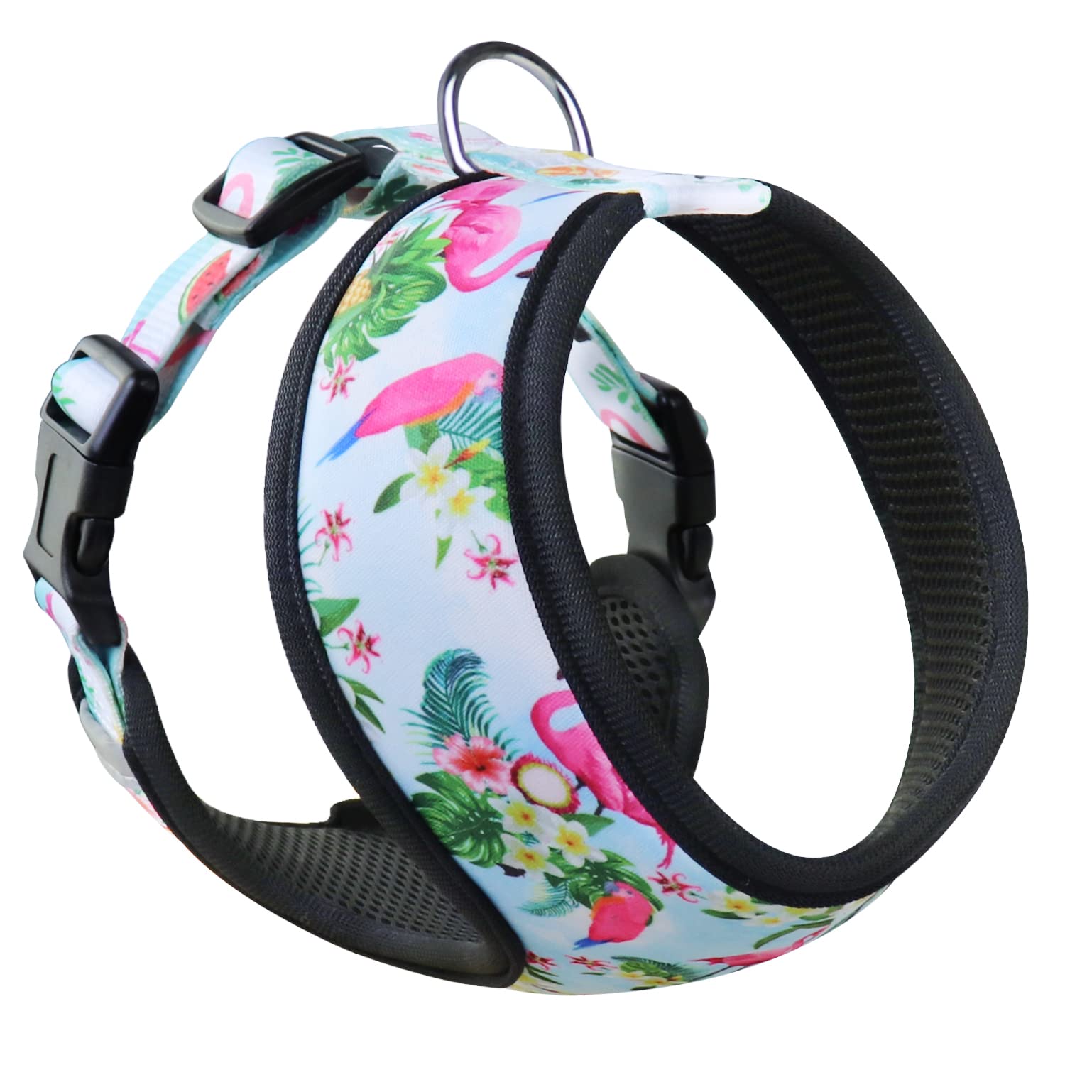 Augopapa Halloween Dog Harness, Leash & Collar Set - Pumpkin Vest with Soft Mesh & Reflective Strips for X-Small to Medium Dogs - Perfect for Trick-or-Treating & Night Walks