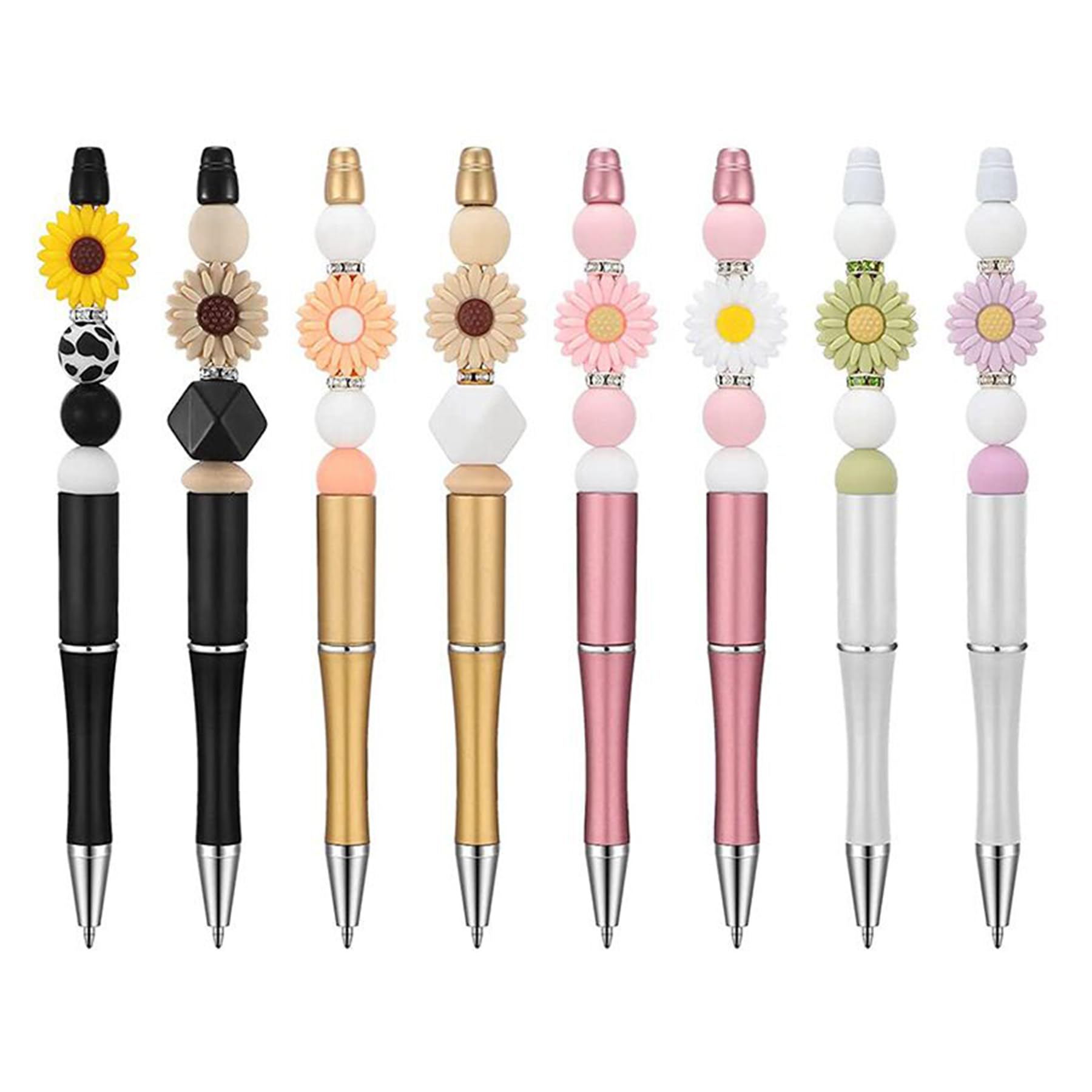 20 PCS Colorful Daisy Silicone Focal Beads - 30mm Flower Loose Beads for DIY Jewelry Making, Keychains, Bracelets, Necklaces, Pens & Lanyards - Perfect for Crafts, Gifts and Fashion Accessories