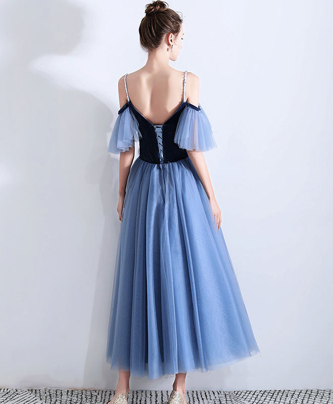 Elegant Blue Sweetheart Neckline Short Prom Dress - Flattering Bridesmaid Gown for Weddings & Formal Events | Perfect for Homecoming, Dances & Special Occasions