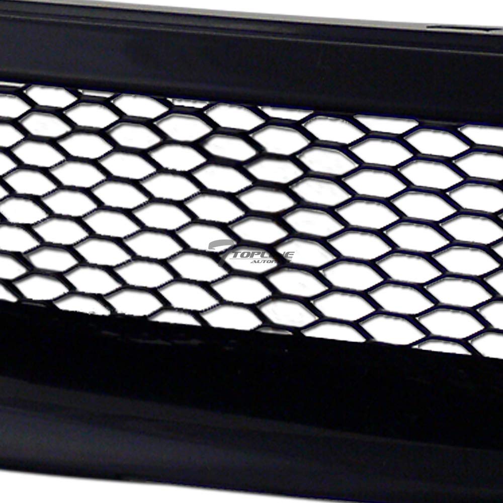 1999-2000 Honda Civic Glossy Black T-R Style Aluminum Mesh Front Bumper Grille | Replacement Car Part | Perfect for Customization & Street Style Upgrades