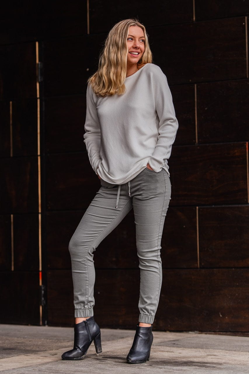 Country Denim Australia Weekend Jogger Pants - Washed Khaki Color | Best Seller | Casual Wear, Street Style & Travel Outfits