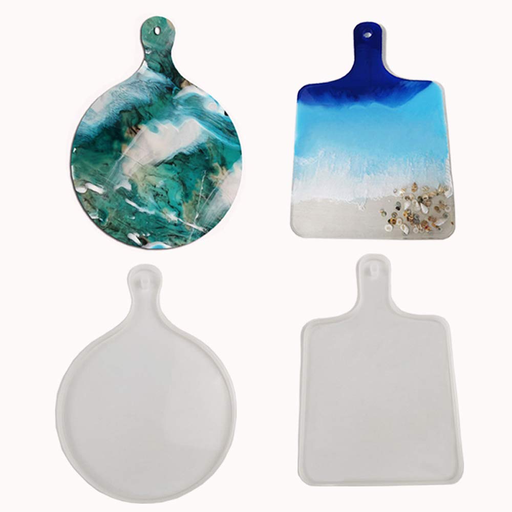 Premium Silicone Resin Tray Molds for DIY Art & Home Decor - Crystal Epoxy Coaster Molds for Painting, Casting, UV Resin Crafts - Perfect for Table Centerpieces, Gift Making & Creative Projects