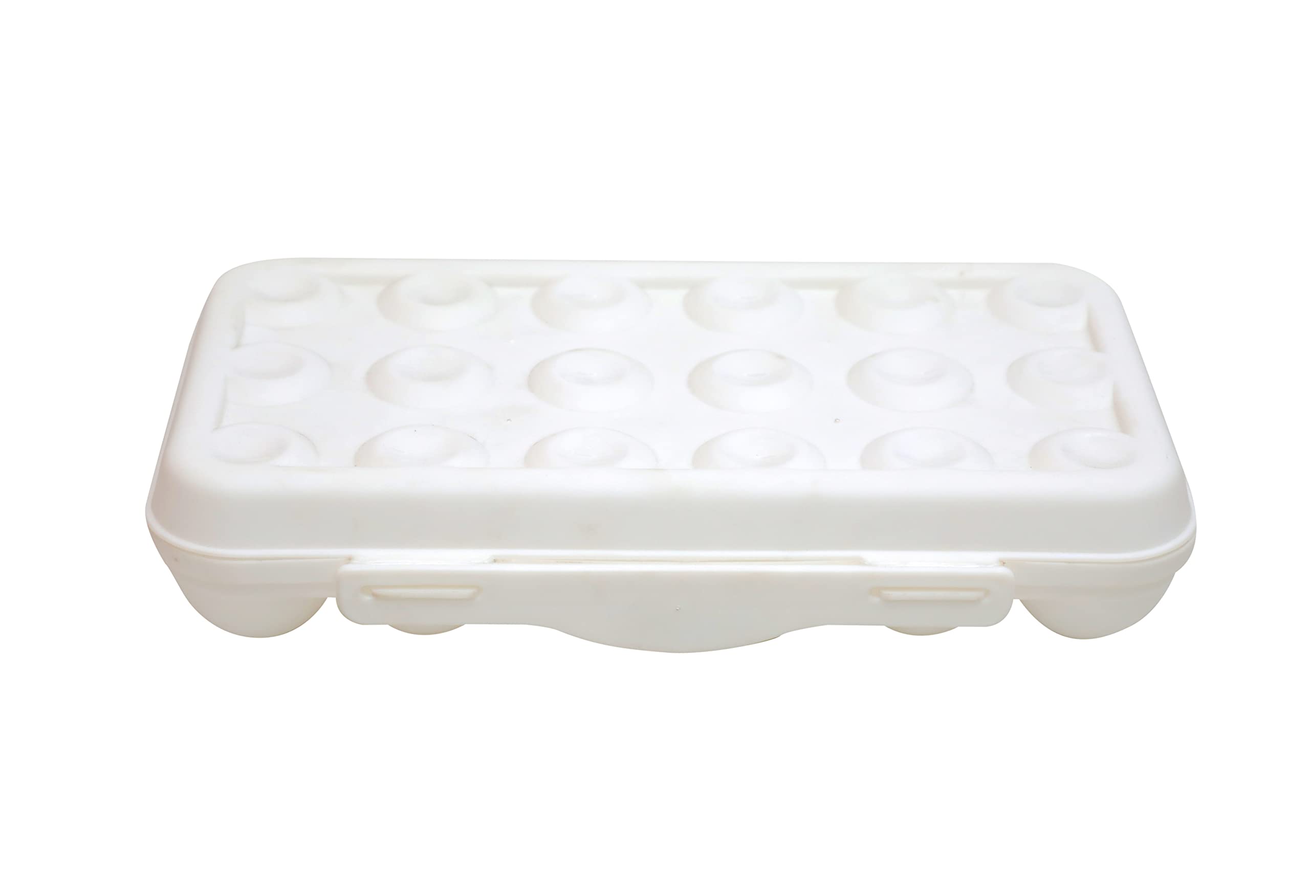 ONPRIX 18-Grid Stackable Egg Storage Container with Lid - BPA-Free Plastic Refrigerator Egg Organizer Tray (1 Pack) - Perfect for Kitchen, Fridge & Farm Fresh Egg Storage