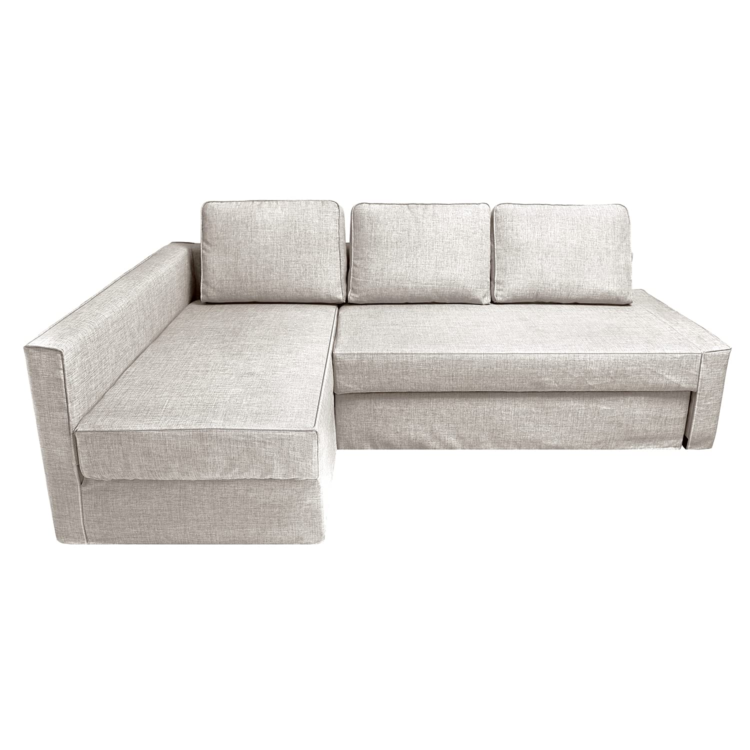 Stretchable Sofa Slipcover for IKEA Friheten Sectional Sofa Bed (S-14 Left Chaise) - Polyester Blend Fabric Protector with Matching Cushion & Pillow Covers | Perfect for Living Room, Home Theater, and Guest Room Furniture Protection