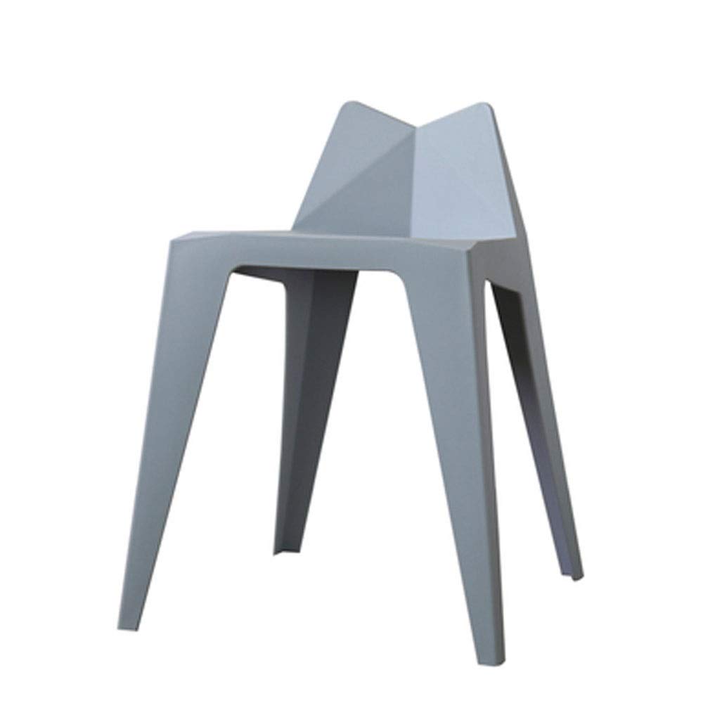 Modern Plastic Side Dining Chair - Gray Kitchen & Bar Stool for Home, Restaurant, Cafe | Comfortable Seating Solution for Indoor Dining & Entertaining