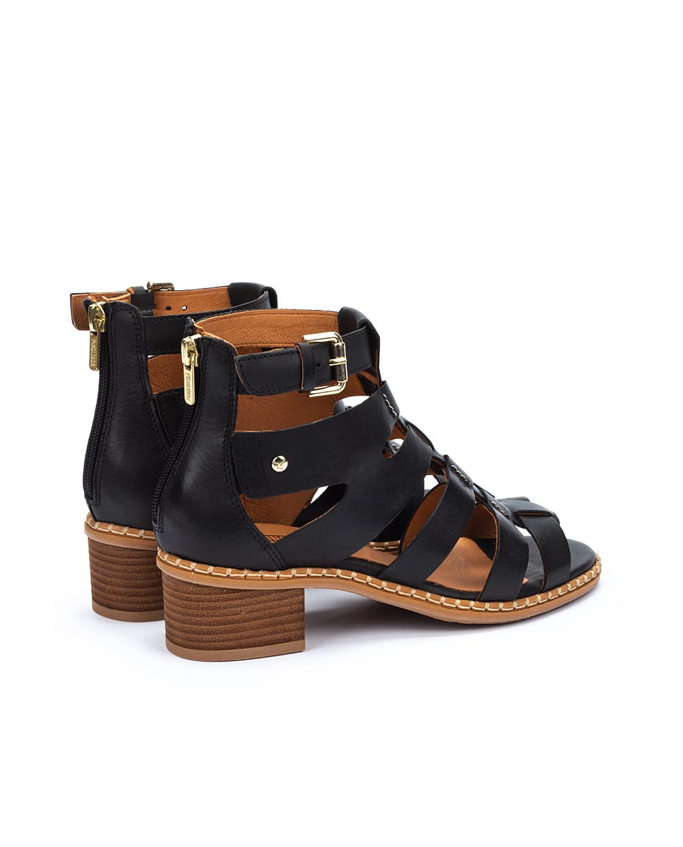 PIKOLINOS Women's Leather Heeled Sandals - Comfortable & Stylish Blanes for Casual Outings, Parties & Summer Weddings