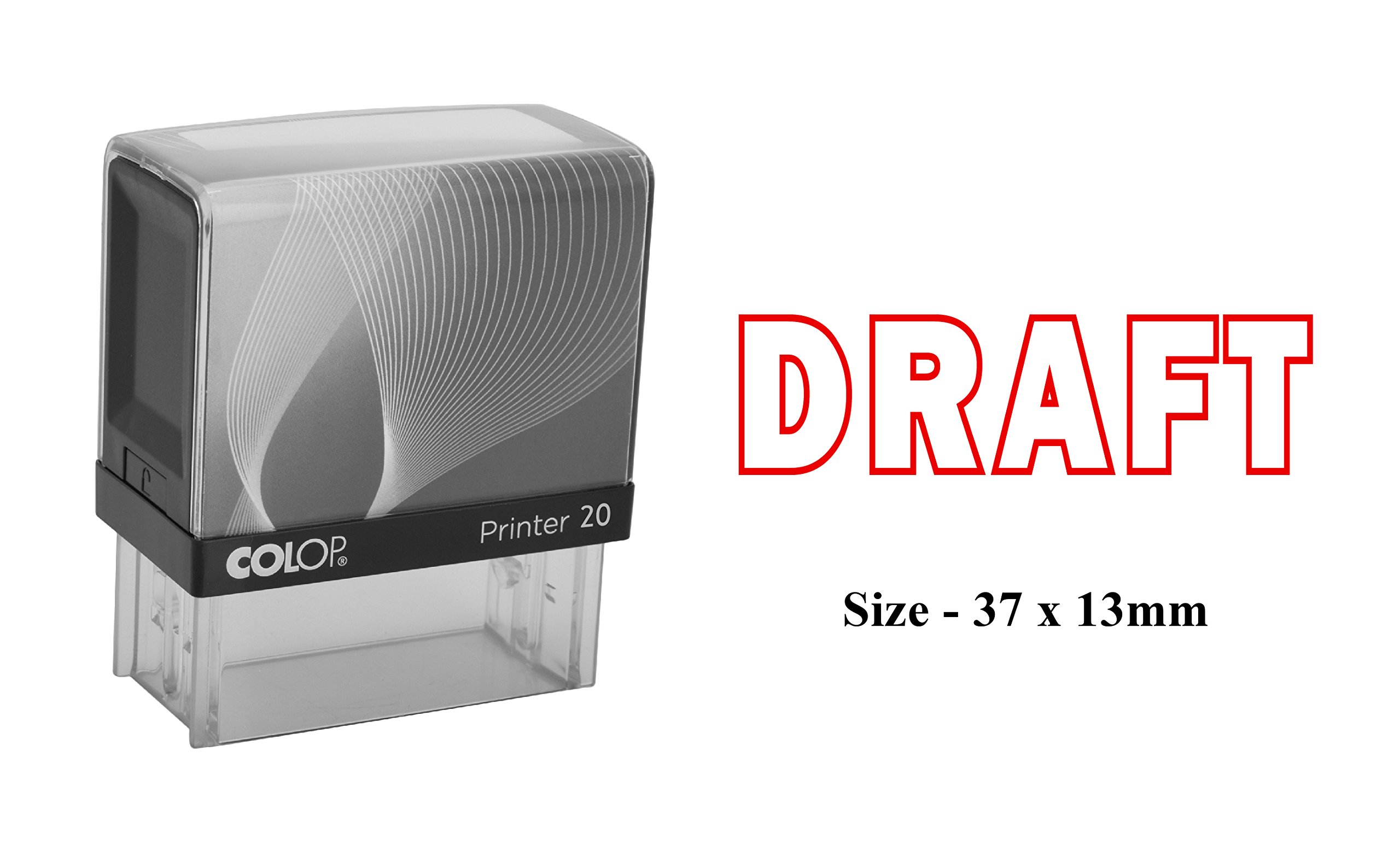 Colop Self-Inking Plastic Stamp - Clear Professional Impression for Office Documents, Business Paperwork & Mail Labeling