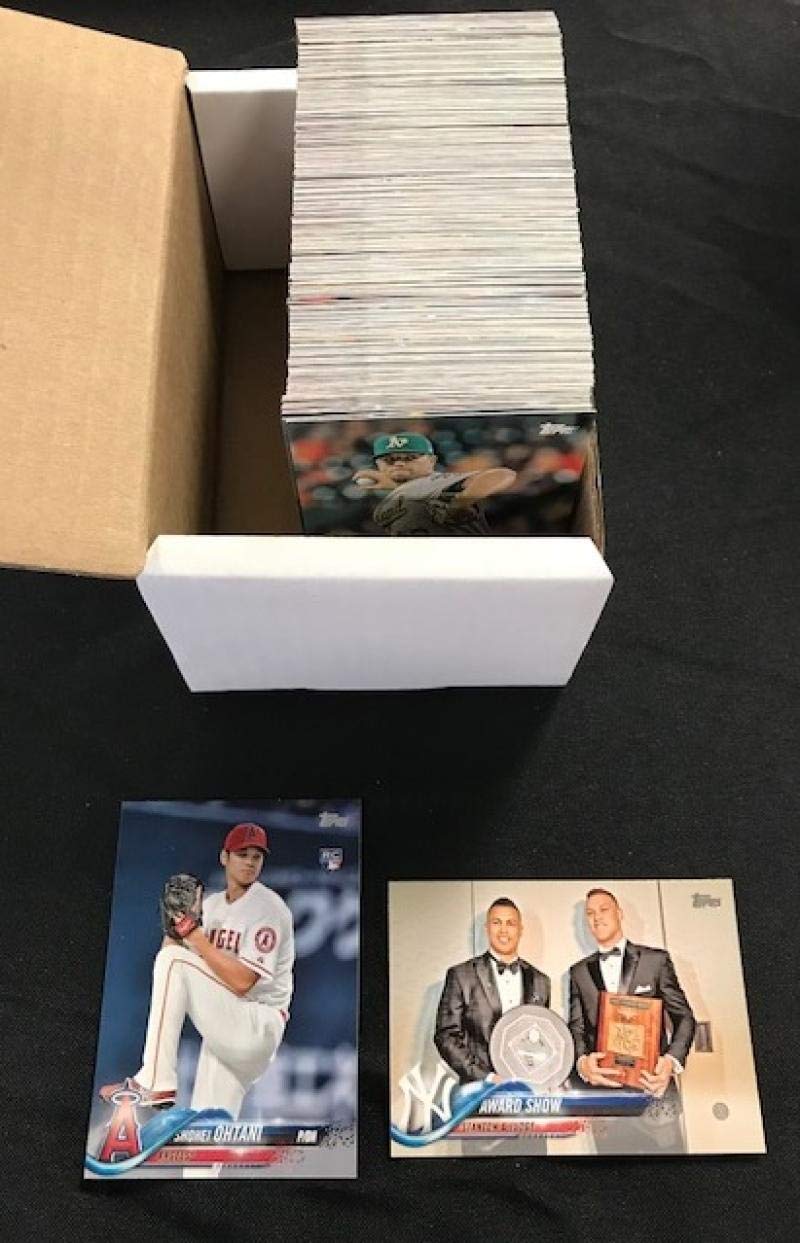 2018 Topps Series Two Complete Baseball Card Set - 350 Cards #351-700 Featuring Ohtani & Kingery Rookies + Superstars Like Judge, Harper, Altuve | Includes Bonus Duplicate Cards #365 & #564 | Near Mint Condition | Perfect for Collectors, Investors & Baseball Fans