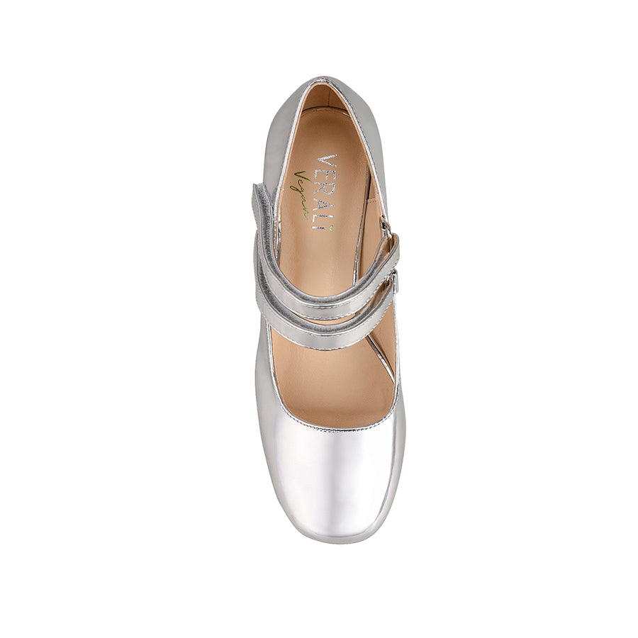 Hella Mary Jane Platforms   Silver Mirror