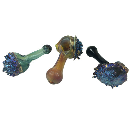 Tony Kazy Bismuth Spoon Pipe - Premium Handcrafted Smoking Pipe for Herbs & Tobacco - Perfect for Travel, Camping & Relaxation