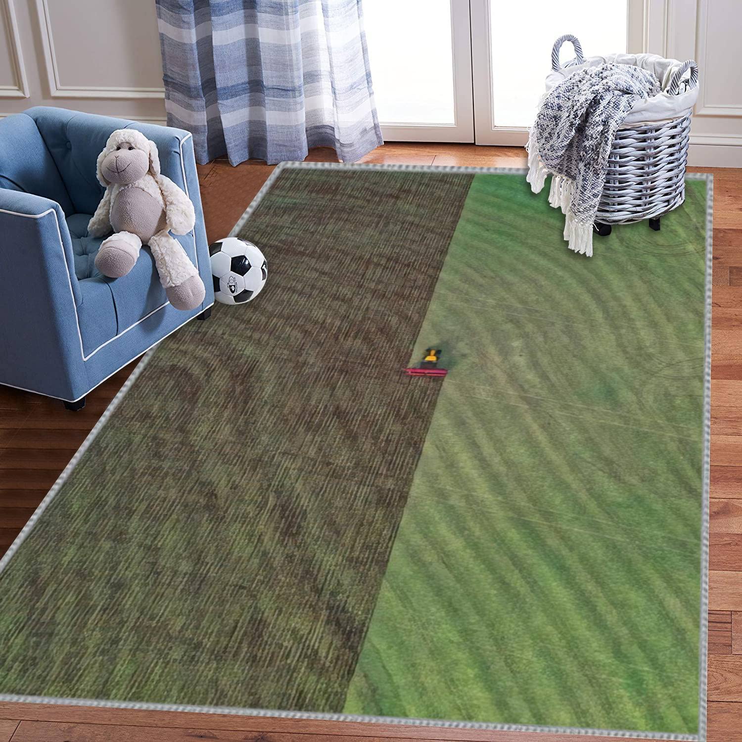 Kids Play Area Rug - The Tractor 3D Carpet Extra Large 5x8 ft, Non-Slip Nursery Rug for Boys & Girls, Educational Playroom & Bedroom Decor - Perfect for Learning, Playing & Toddler Safe Floor Covering
