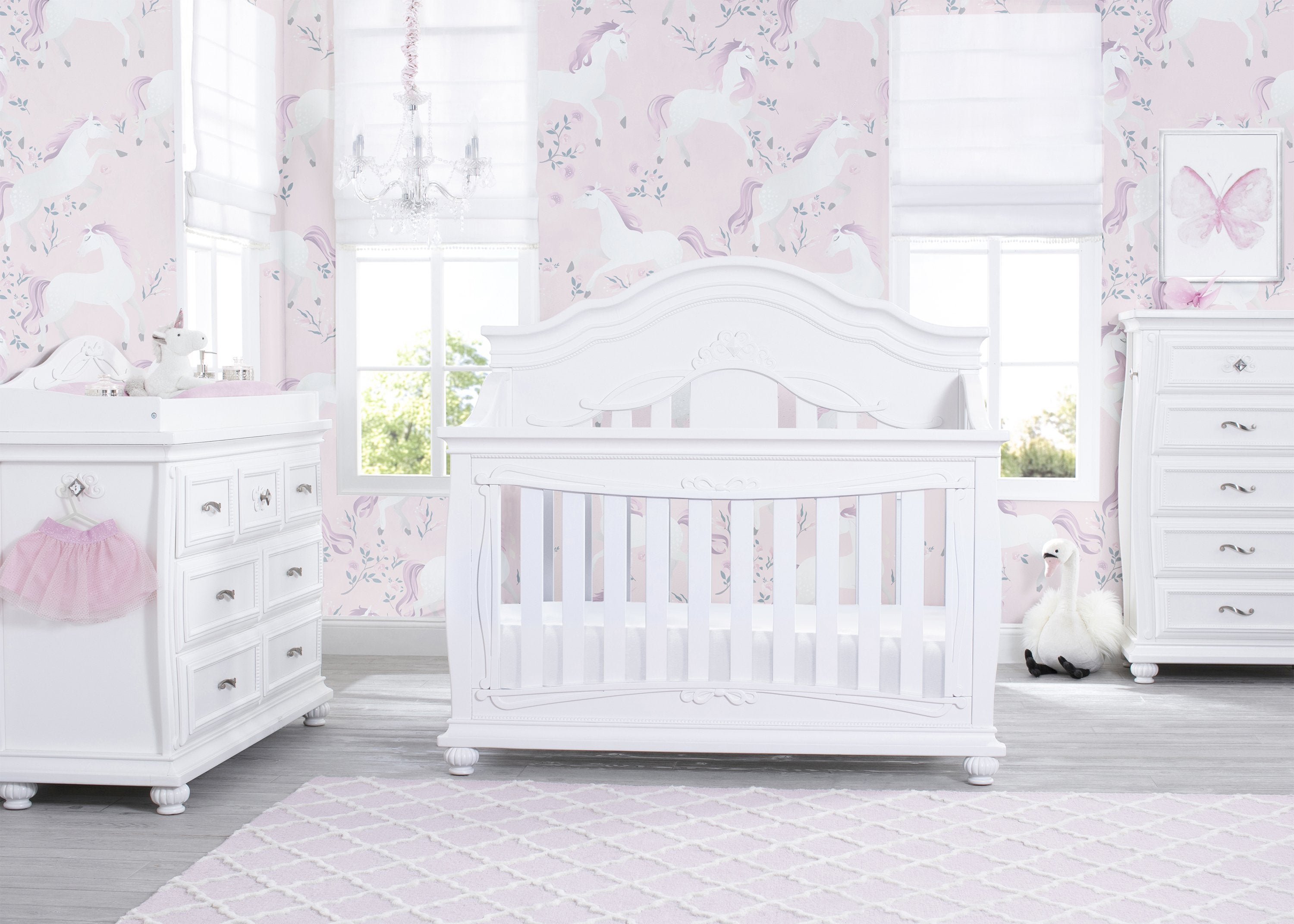 Fairytale 7-Drawer Baby Dresser with Changing Table Top - Nursery Storage Solution for Diapers, Clothes & Baby Essentials | Perfect for Newborns & Toddlers' Bedroom Organization