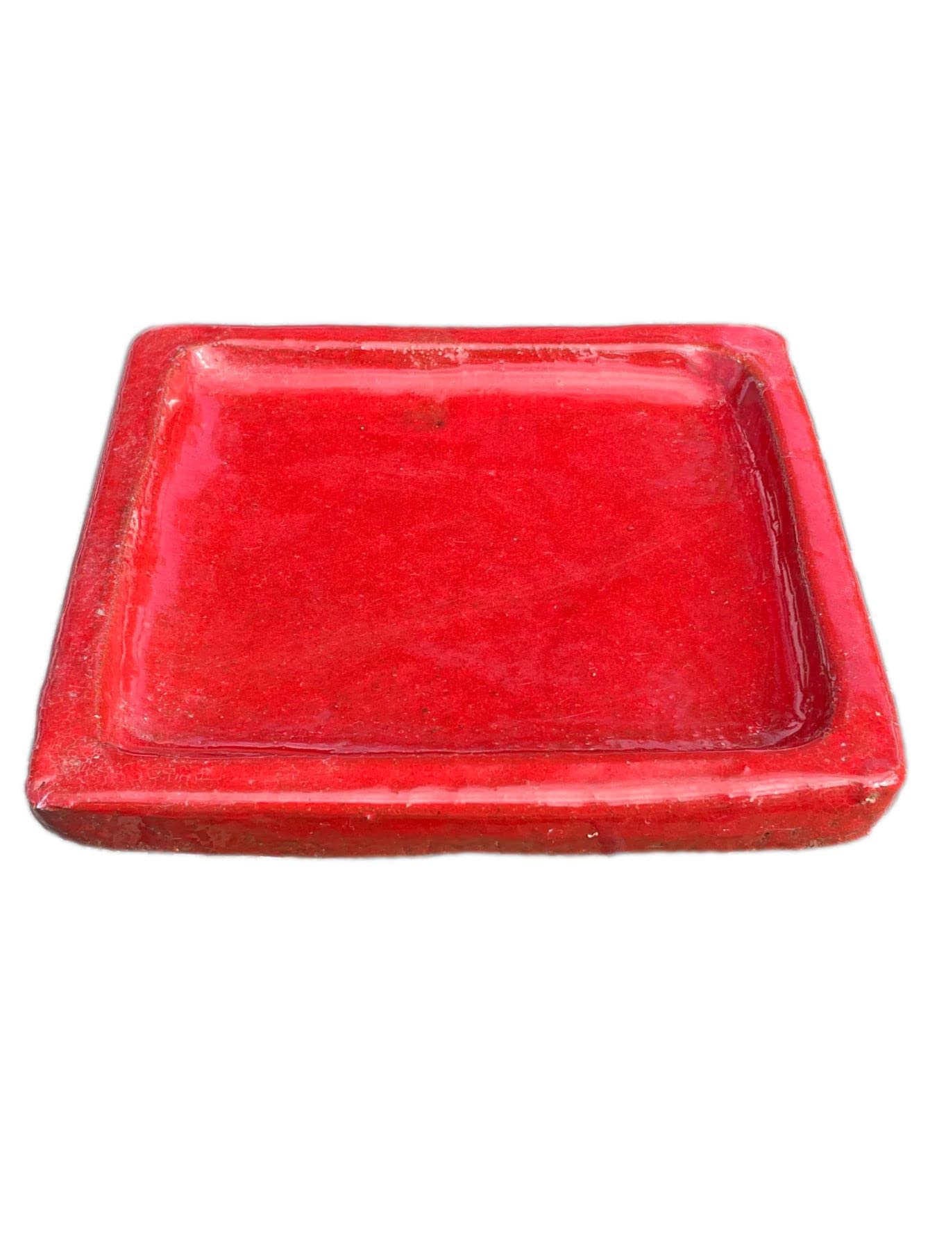 Colorful Ceramic Square Plant Saucer - 8