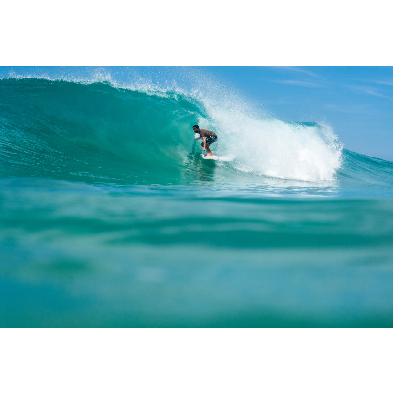 NSP Elements Fish 6'0 Surfboard with White Futures Fins - Perfect for Small Waves & Beach Break Surfing