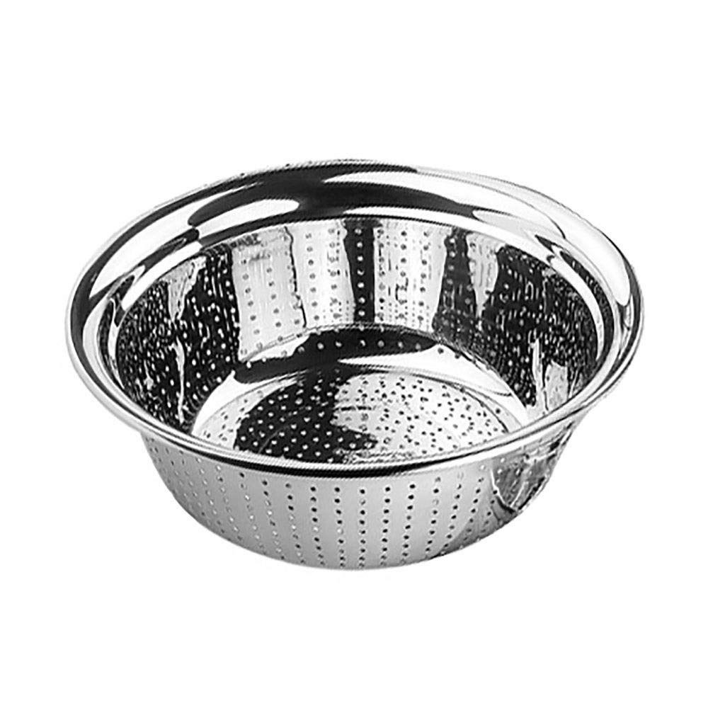 Premium Stainless Steel Rice Washing Sieve & Vegetable Strainer - Durable Kitchen Colander with Drain Holes for Fruits, Grains, and Pasta - Perfect for Cooking, Meal Prep & Healthy Eating