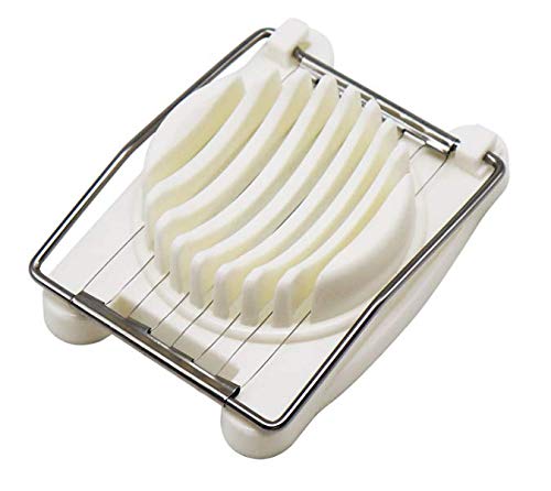 WOIWO Multi-Functional Egg Slicer & Cutter - Stainless Steel Kitchen Tool for Hard Boiled Eggs, Fruits & Vegetables - Perfect for Salads, Meal Prep & Party Platters