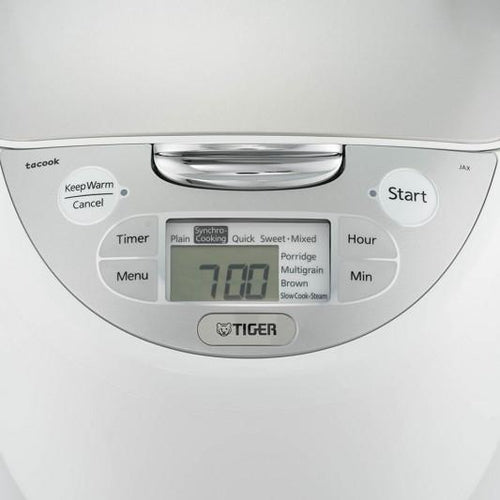 TIGER JAXS10A 5.5 Cup Multi-Functional Rice Cooker - Perfect for Cooking Rice, Steaming Vegetables & Slow Cooking - Ideal for Home, Dorm & Office Use