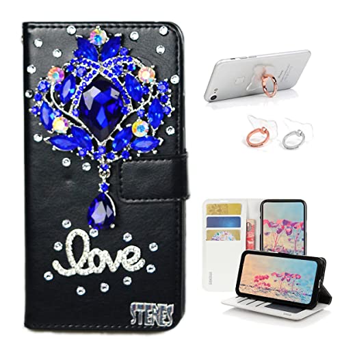 Dark Blue, Luxury Rhinestone Flower