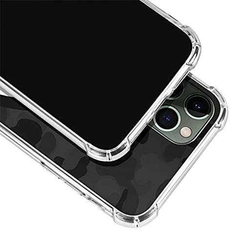 Skinit Clear Protective Phone Case Compatible with iPhone 12 Pro - Shark Teeth Grey Street Camo Design | Durable Scratch-Resistant Cover for Everyday Use & Outdoor Activities
