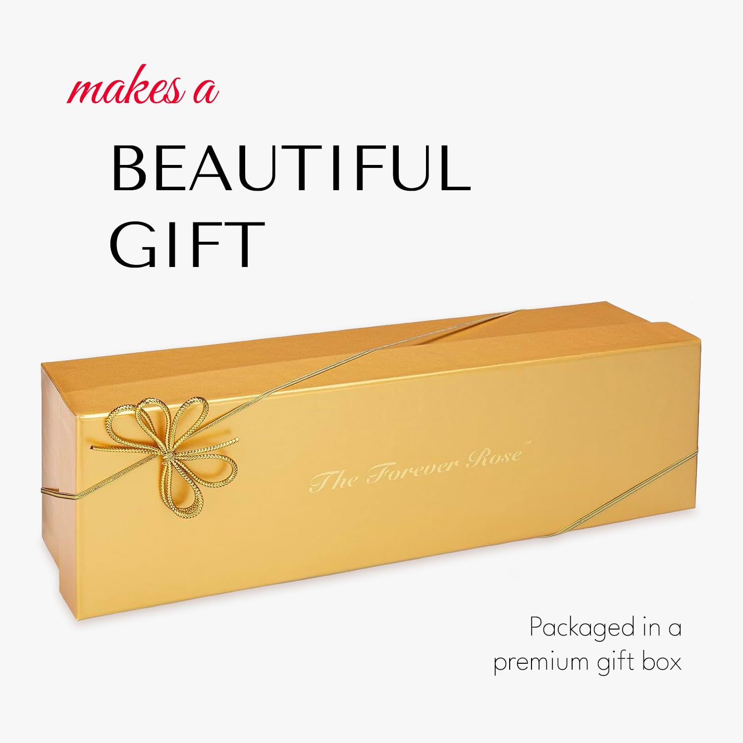 24K Gold Dipped Real Forever Rose - Luxury Laser Engraved Everlasting Rose Gift for Women & Men | Anniversary, Valentine's Day, Wedding Proposal Romantic Gift Idea