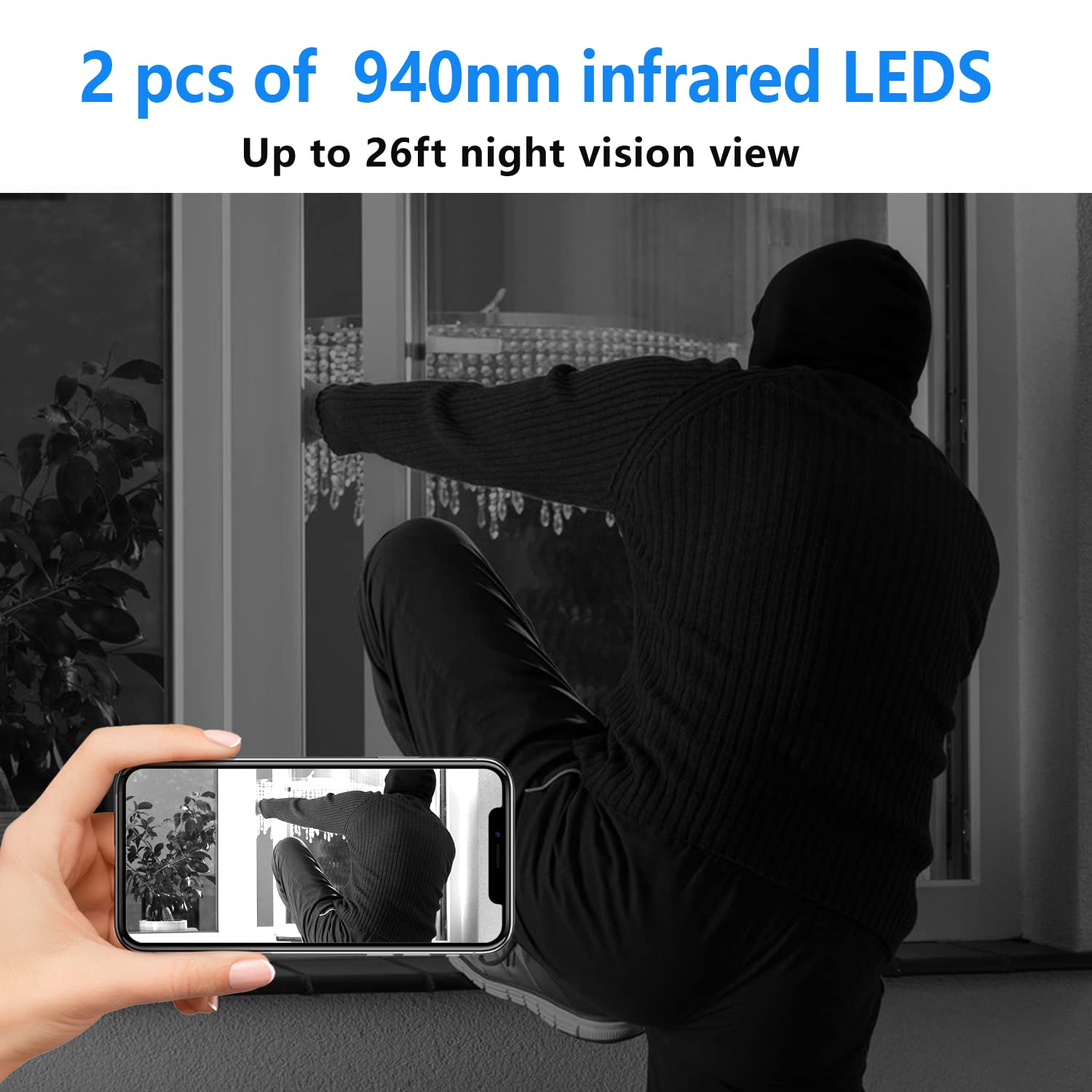 Smallest Wireless WiFi Battery Camera - HD 1080P Security Camera with Night Vision & Motion Detection | Portable Video Surveillance for Home/Baby Monitoring | Cloud Storage & Remote Viewing via iOS/Android App | Indoor/Outdoor Security Solution