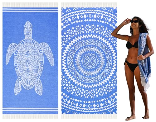 2 Pack Blue Turtle Blue Mandala