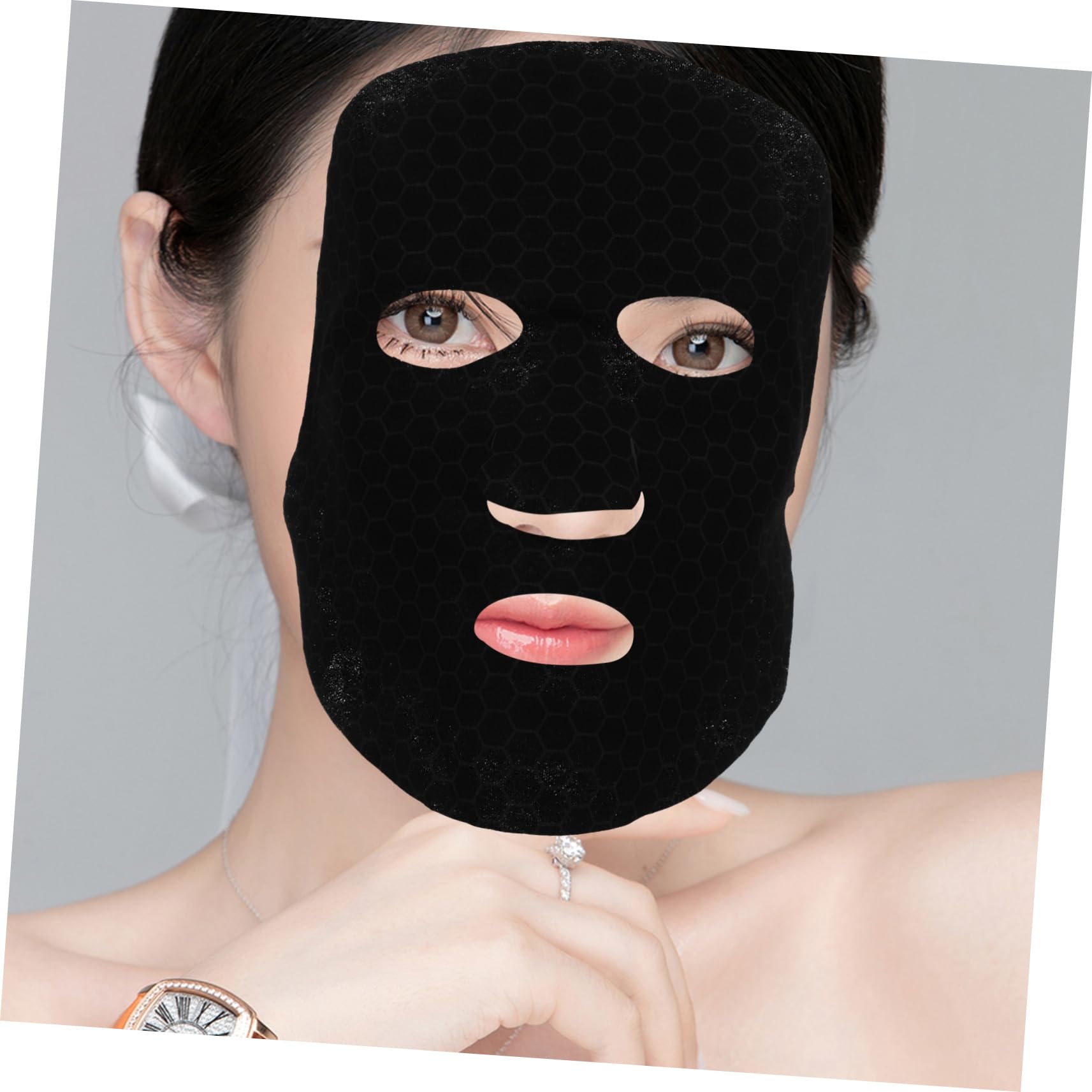 HEALLILY 10pcs Graphene Facial Sheet Mask for Skin Care & DIY Beauty