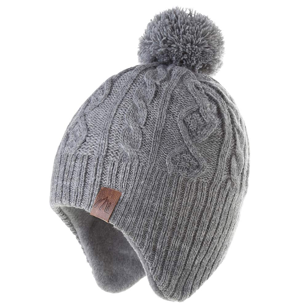 Moon Kitty Baby Boys Fleece Winter Hats - Soft Toddler Beanies for Cold Weather - Warm Winter Hats for Boys 0-24 Months - Perfect for Outdoor Play, Snow Days & Winter Adventures