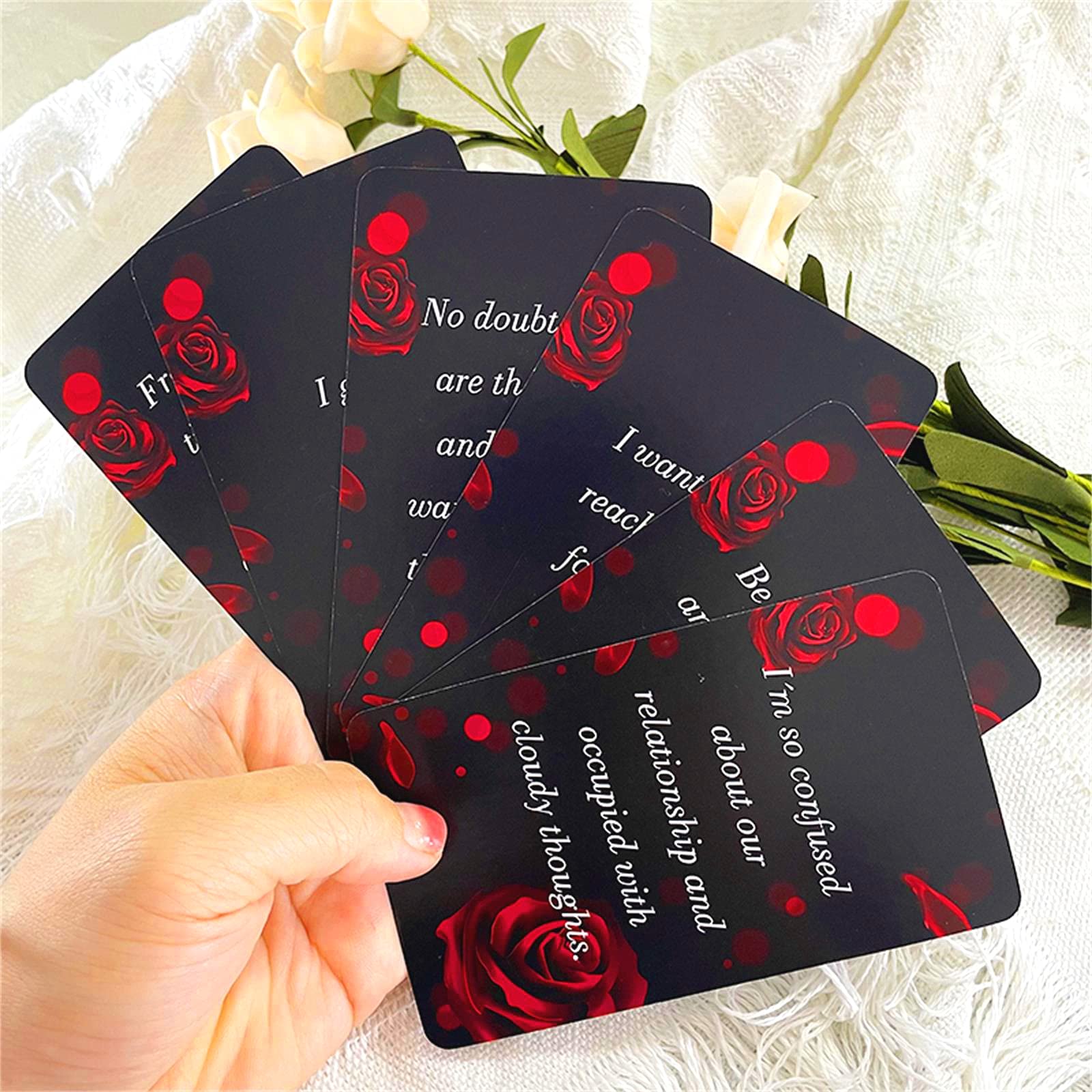 56 Love Oracle Cards Deck with Meanings - Twin Flame & Tarot Cards for Beginners | Self-Discovery, Relationship Healing & Spiritual Guidance Gift Set