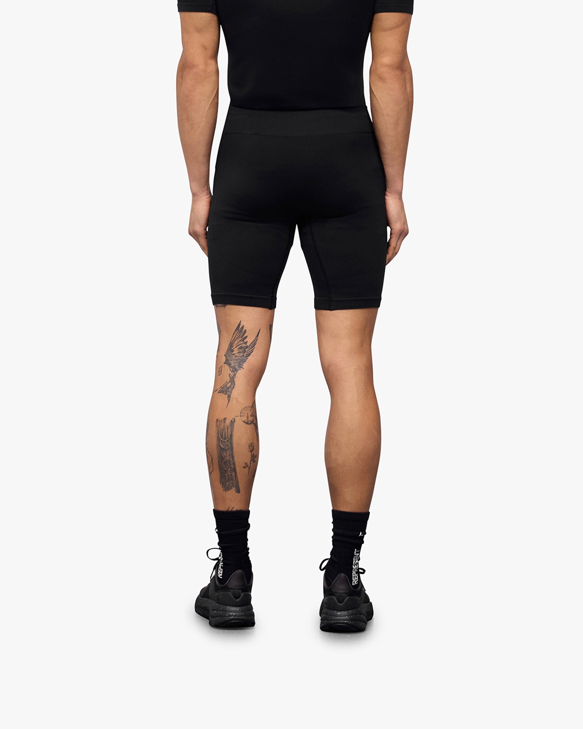 247 DNA Seamless Shorts for Women - High Waist Workout Running Yoga Gym Athletic Shorts - Black - Perfect for Fitness, Lounge & Everyday Wear