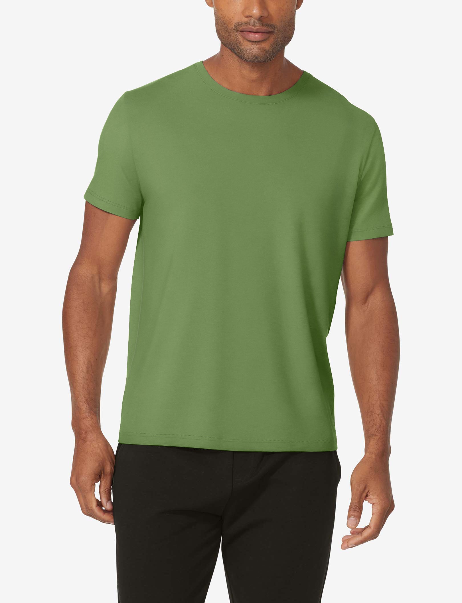 Second Skin Crew Neck Tee - Ultra Soft Stretch Cotton T-Shirt for Men & Women | Perfect for Layering, Casual Wear & Everyday Comfort