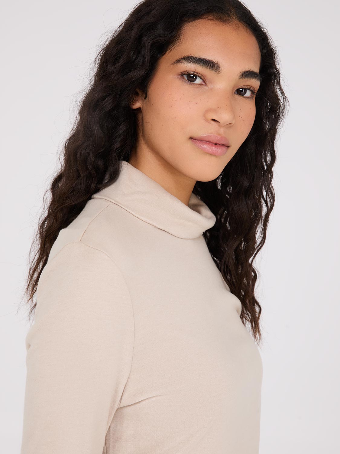 Women's Soft Polar Fleece Turtleneck Sweater - Warm Winter Pullover for Casual Wear, Outdoor Activities & Layering