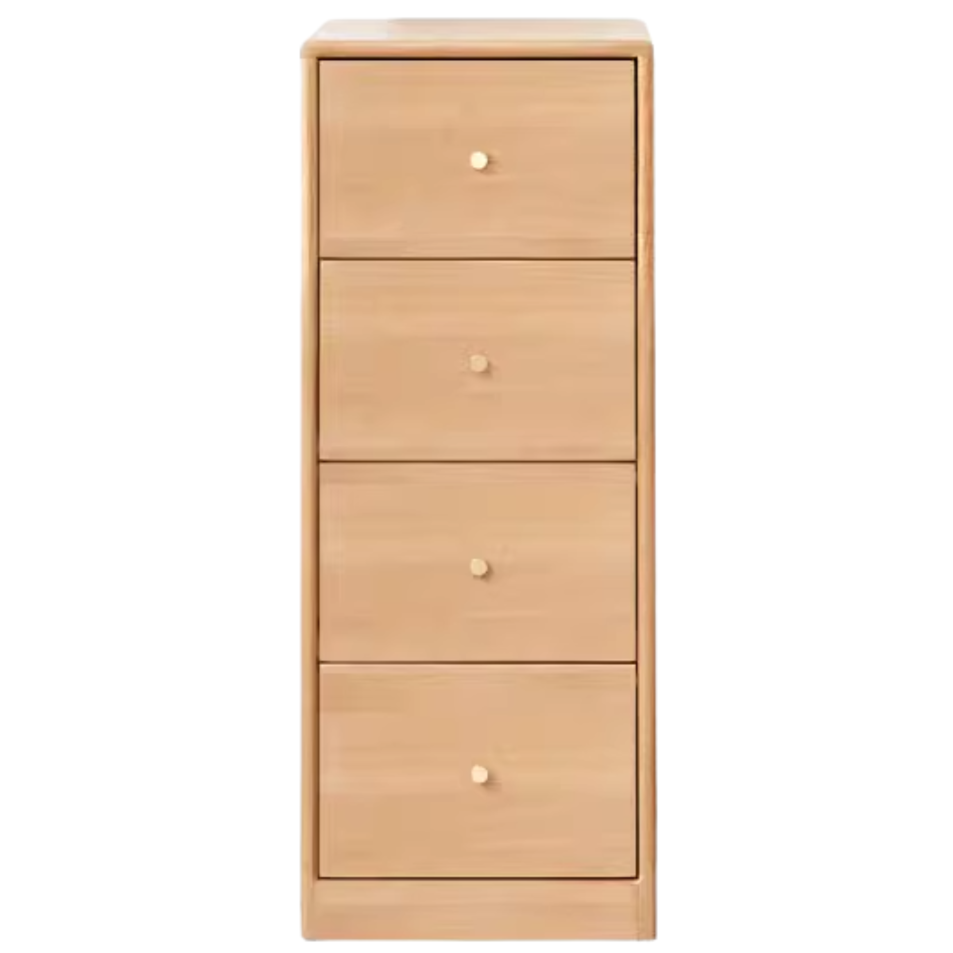 Solid Oak & Beech Wood Side Cabinet - Multi-Functional Storage Organizer for Living Room, Bedroom, or Office